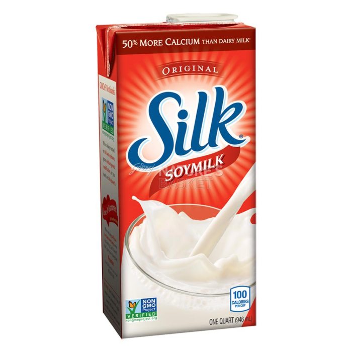 Silk Soy Milk Nutrition Facts Label